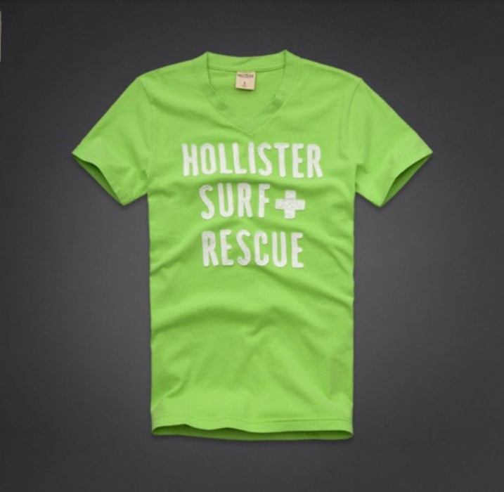 Hollister Hombres cuello en V Corto Remera HCO4126